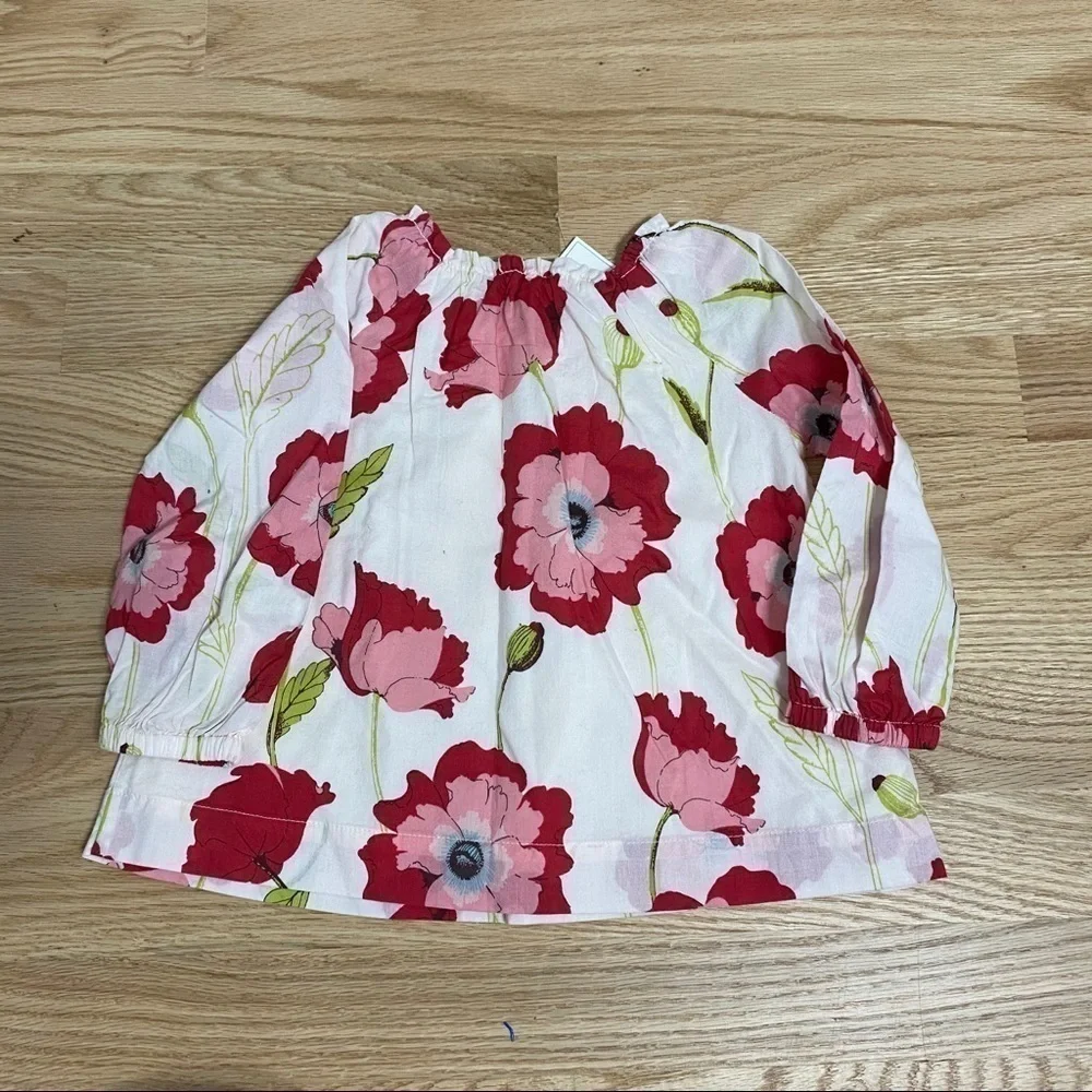 Gap Blossom Peony Tunic NWT 12-18 Pink White